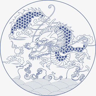 国潮中国龙,中国风,国潮,中国龙,龙纹免抠