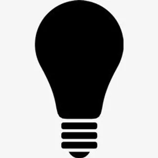 黑色电灯泡图标免抠