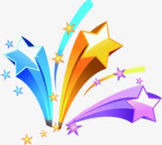 彩色星星立体修饰元素免抠