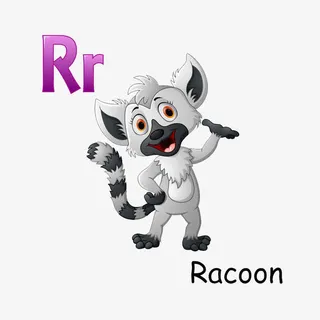 识英语卡片之字母R免抠