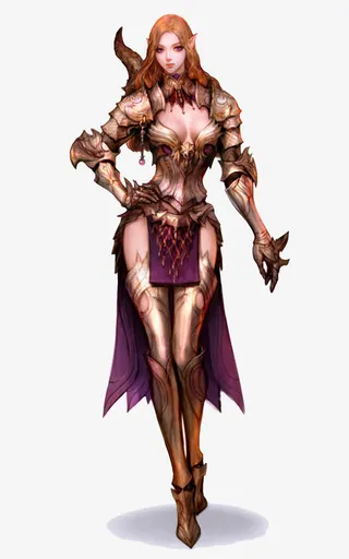 手绘美女人物免抠