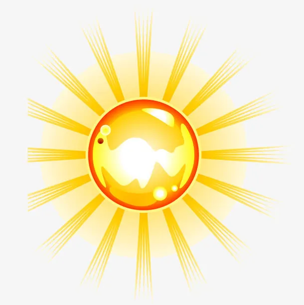 创意温暖的太阳免抠