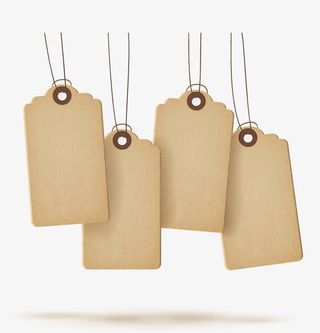 4款空白纸吊牌免抠