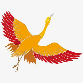 传统仙鹤矢量素材免抠