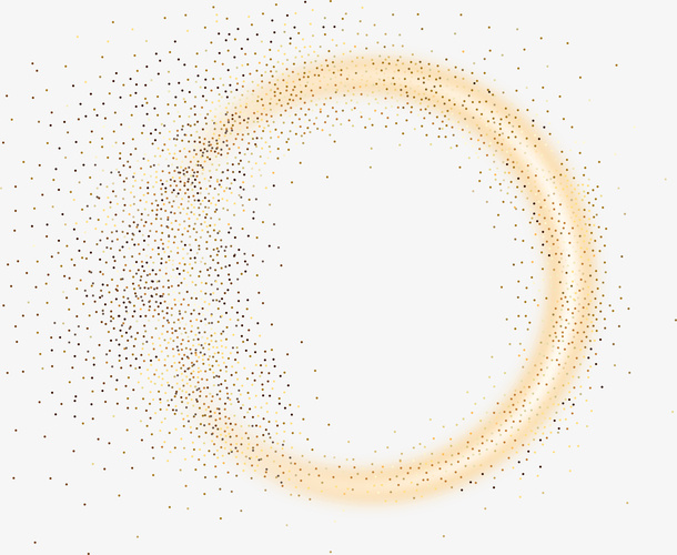 金色炫酷光效装饰图案免抠