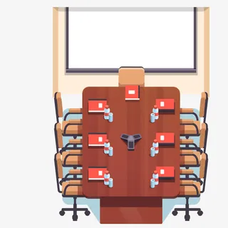 卡通会议办公室场所免抠