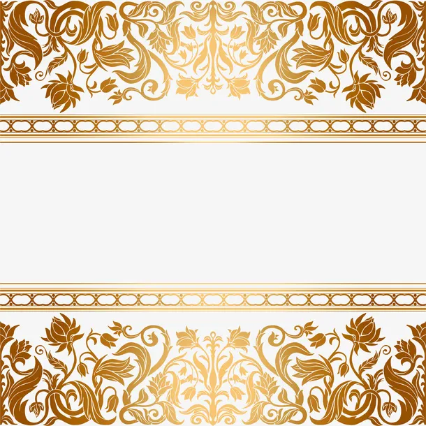 中式花纹请柬图案免抠