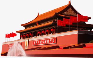 实拍中国风建筑物免抠