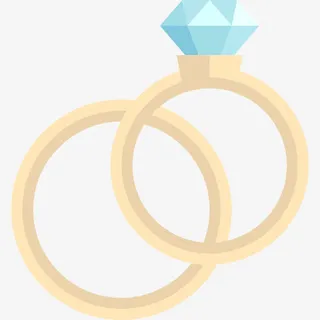 结婚戒指图标免抠