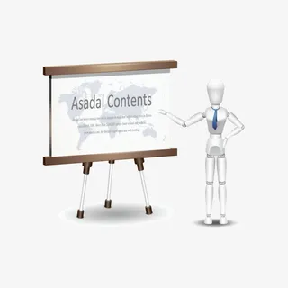 科技感小人讲解免抠