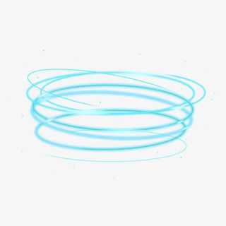 蓝色螺旋光效免抠