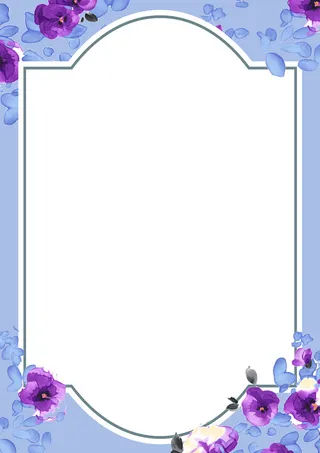 活动花朵清新条纹边框背景高清