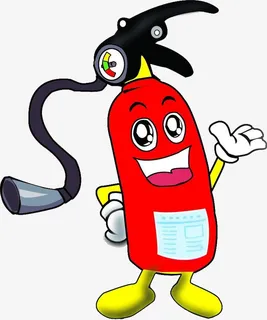 卡通灭火器抠图素菜免抠