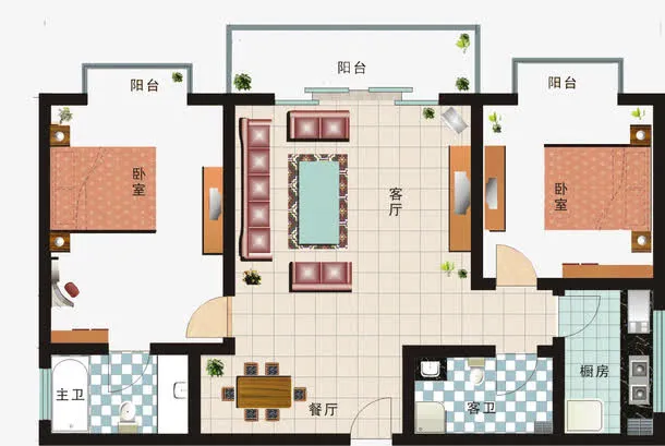 房屋户型图免抠