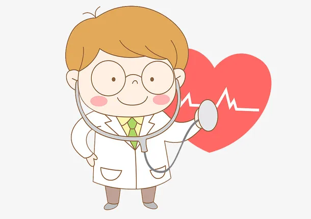 卡通医生看诊医疗图标免抠