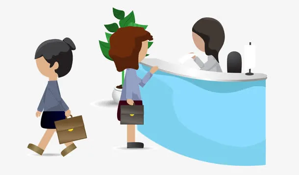 公司前台女职员免抠
