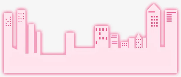 城市手绘图案插画免抠
