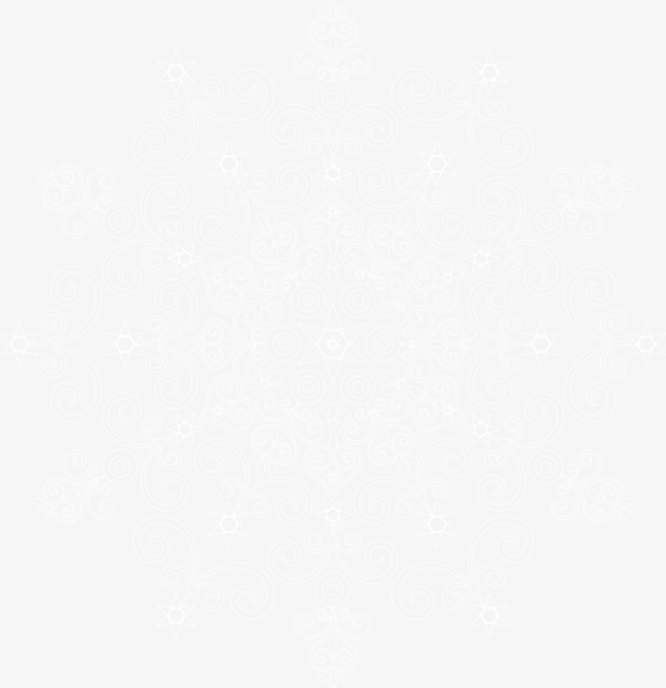 白色梦幻雪花免抠