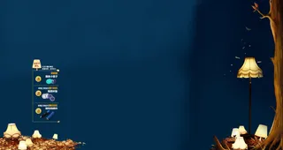 蓝色卡通固定背景