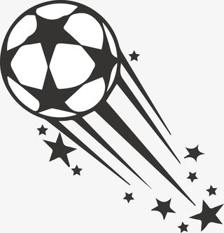 飞舞的足球素材图免抠