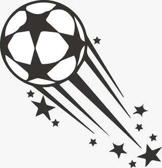 飞舞的足球素材图免抠