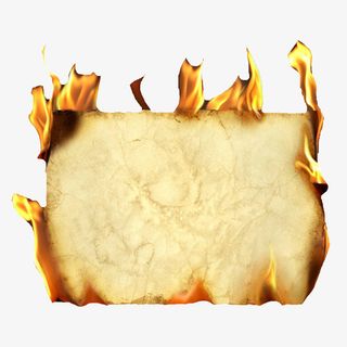 燃烧的纸免抠