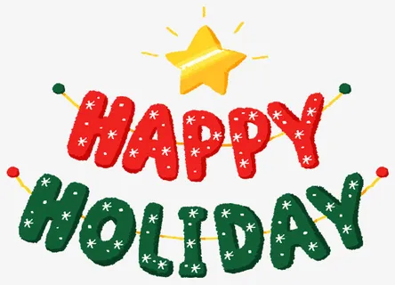 圣诞节 文字卡通 小装饰 元素免抠