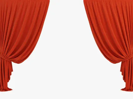 舞台帷幕装饰免抠