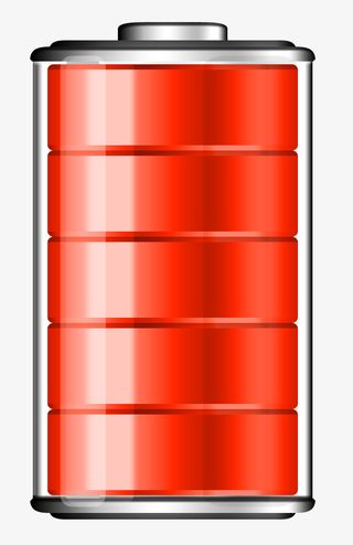 满格红色爆表电池免抠