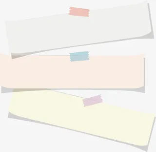 长条形留言贴免抠