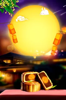 手绘中国风中秋节海报高清