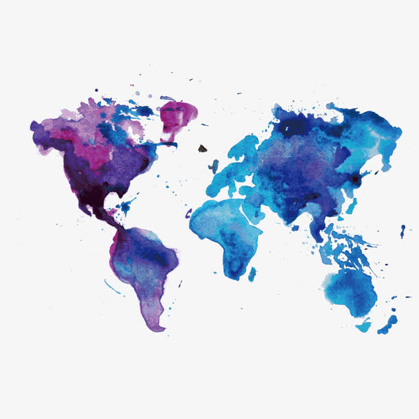 矢量地图剪影免抠