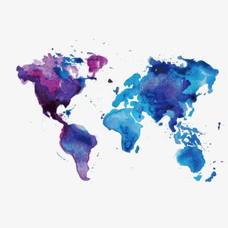 矢量地图剪影免抠