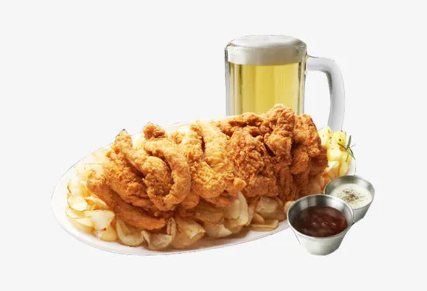 炸鸡啤酒免抠