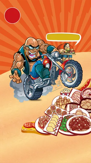 饿货帮横扫饥饿背景高清