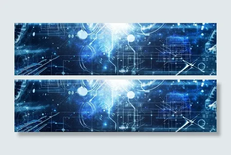 蓝色科技背景图高清