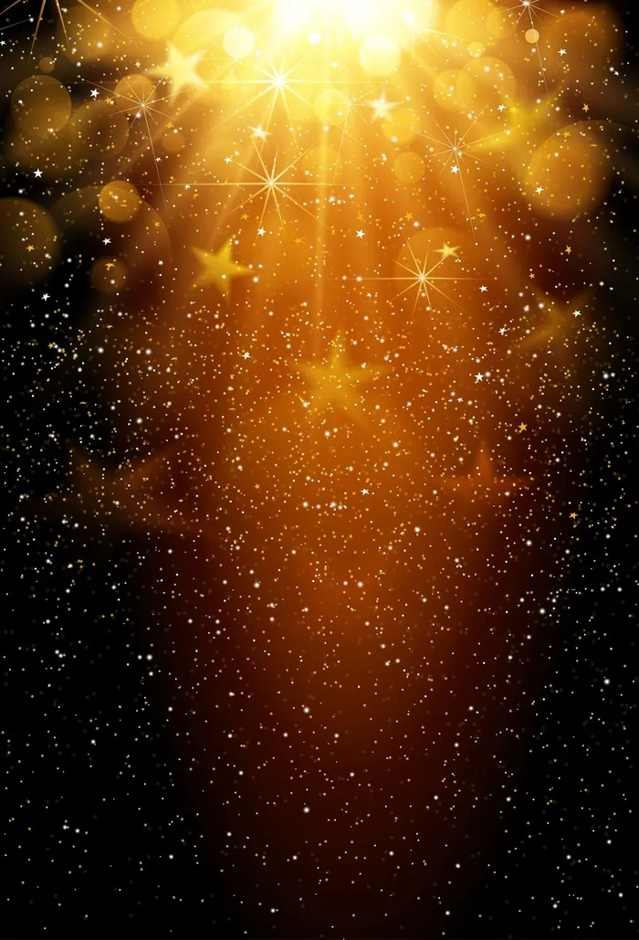黄色浪漫星空背景素材高清