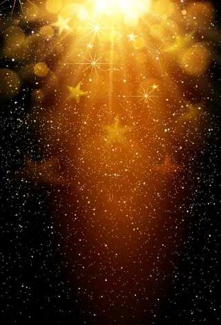 黄色浪漫星空背景素材高清