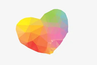 晶格化爱心免抠