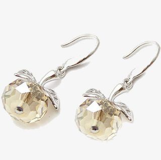 苹果叶耳钉饰品免抠