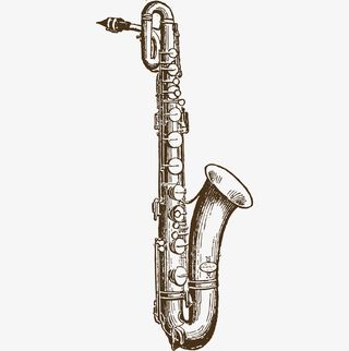 素描萨克斯免抠
