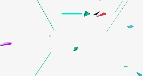 漂浮几何免抠