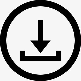 圆形按钮下载图标免抠