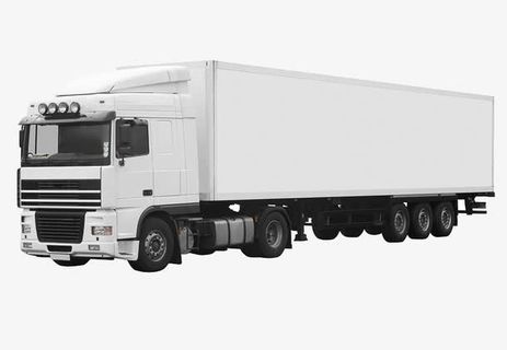 白色大货车免抠