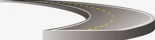 弯曲马路免抠