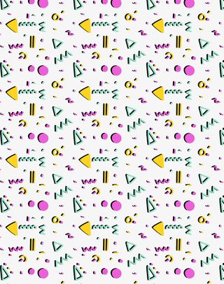 复古流行孟菲斯免抠