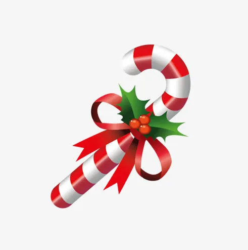 圣诞拐杖糖果免抠
