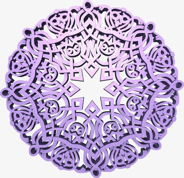 紫色图案免抠