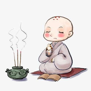 可爱的小和尚元素免抠