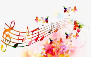 彩色音符免抠